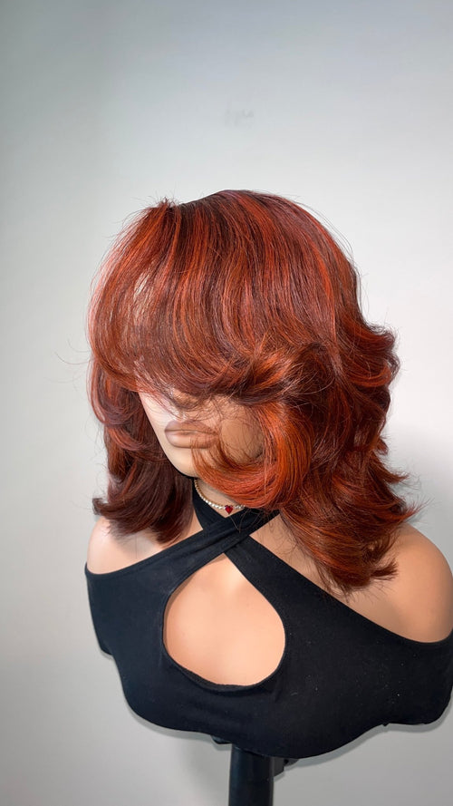 Harvest | ginger auburn dimensional layered 6x6 closure bob wig (Coming Soon) - Siren