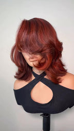 Harvest | ginger auburn dimensional layered 6x6 closure bob wig (Coming Soon)