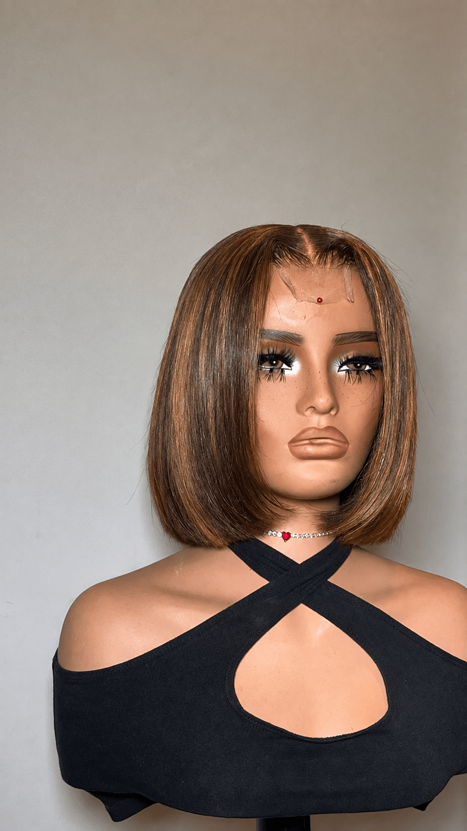 Spiced Amber | 2x6 HD Lace Highlight Middle Part Blunt Cut Bob (Coming Soon) - Siren